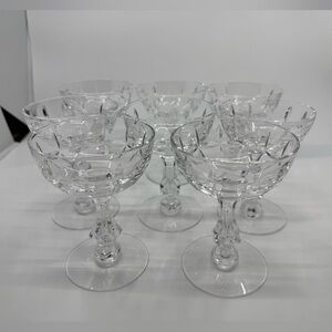 Tiffin Franciscan Waldorf Champagne/Sherbet Glasses Set Of 8 * READ*